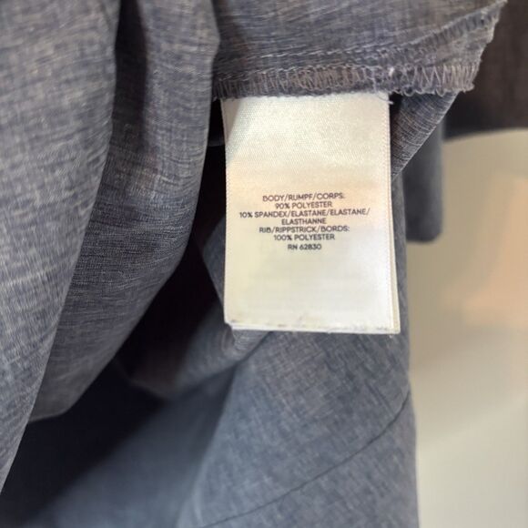 Lands End Womens Swim Top Blue Rash Guard Beach Cover Up Sz 2X - Picture 5 of 10